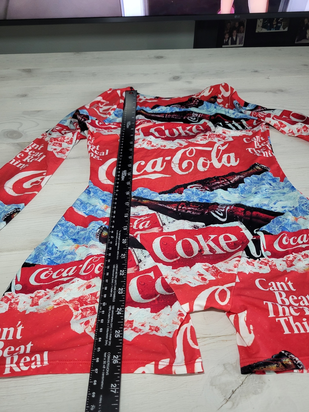 Coca-Cola Women's Romper Long Sleeve Bodysuit. - Picture 7 of 7